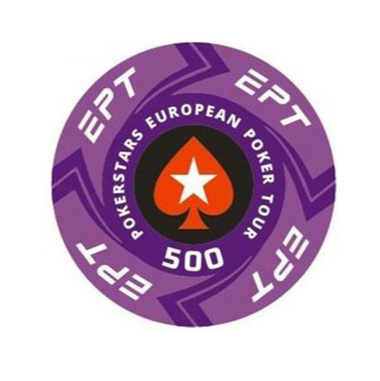 Фишки для покера EPT 100% керамика 500 (25 шт.) 10,5 гр.